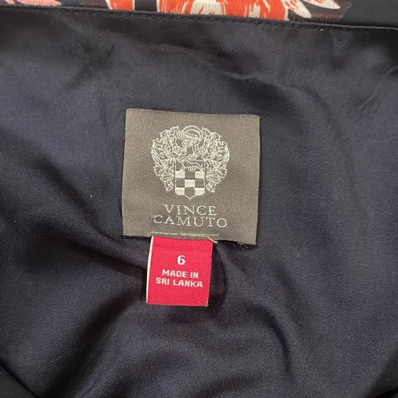 VINCE CAMUTO FULLY LINED RUFFLE SLEEVED DRESS - Picture 2 of 4